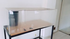 大型アクリル水槽オーバーフロー　引き取り限定大阪 大阪市 T 様 3000×600×600 大型 オーバーフロー アクリル水槽設備
